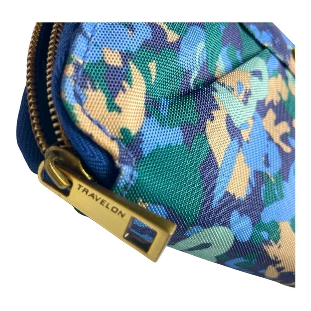 Travelon~Wristlet\ Wallet, Floral Geometric Blues & Tan, Excellent Condition! - Picture 7 of 13
